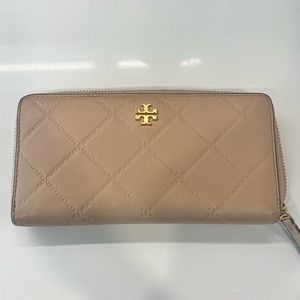 Gently used Tory Burch taupe wallet